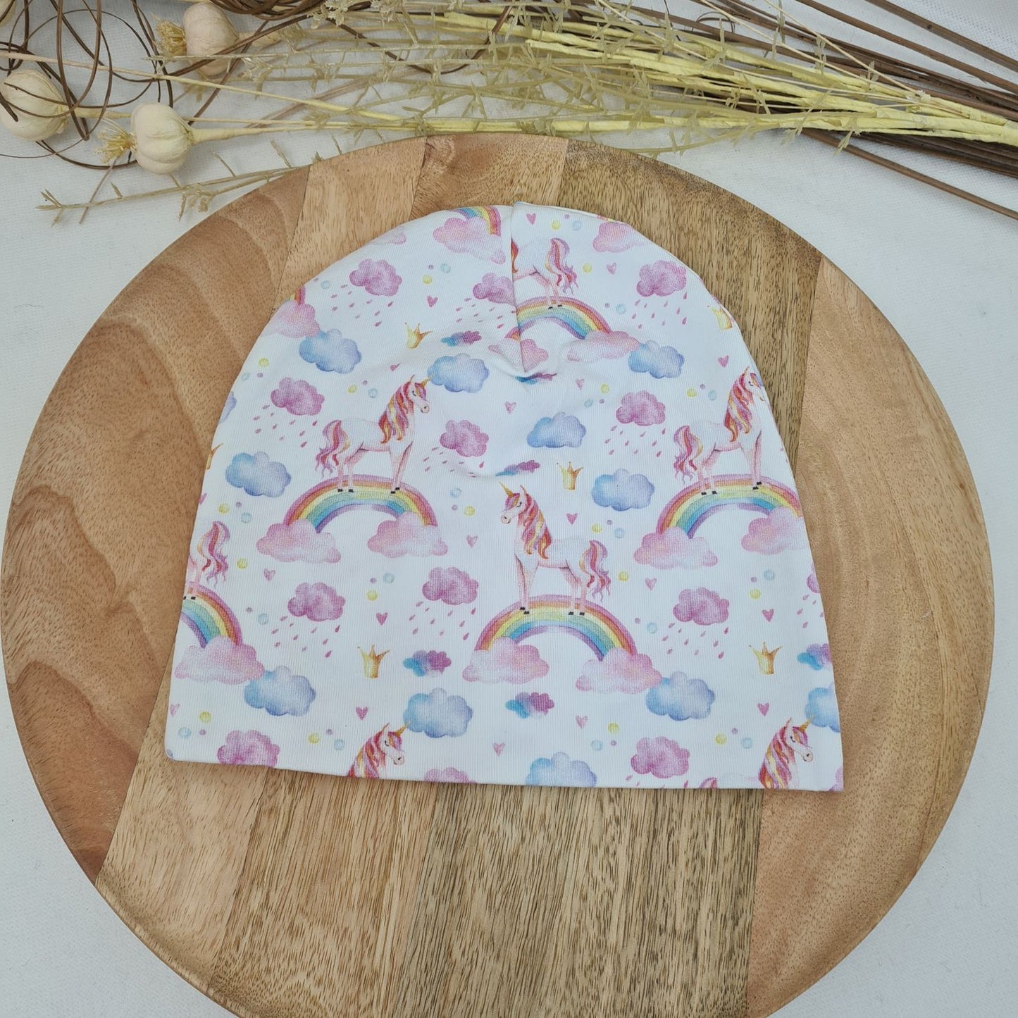 Beanie & Loop „Regenbogen & Einhorn“ – Einzeln oder im Set