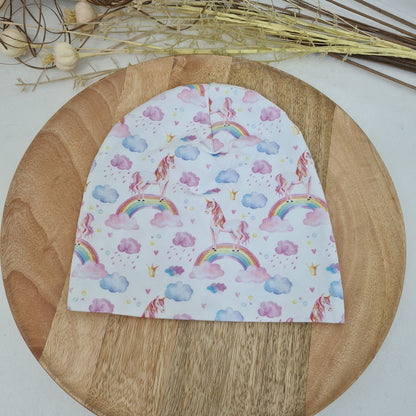 Beanie & Loop „Regenbogen & Einhorn“ – Einzeln oder im Set