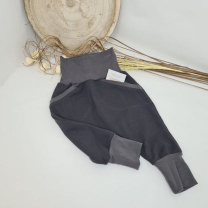 Pumphose aus Waffeljersey – Anthrazit