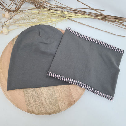 Beanie &  Loop – einzeln oder als Set verschiedene Farben