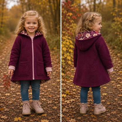 Wollwalk-Jacke verschiedene Farben – Warm, Bequem & Praktisch