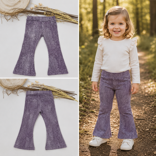 Schlagleggings Jeansstyle in Lila 💜