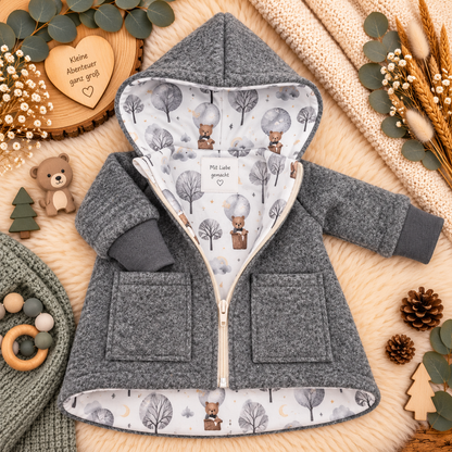 Wollwalk-Jacke verschiedene Farben – Warm, Bequem & Praktisch