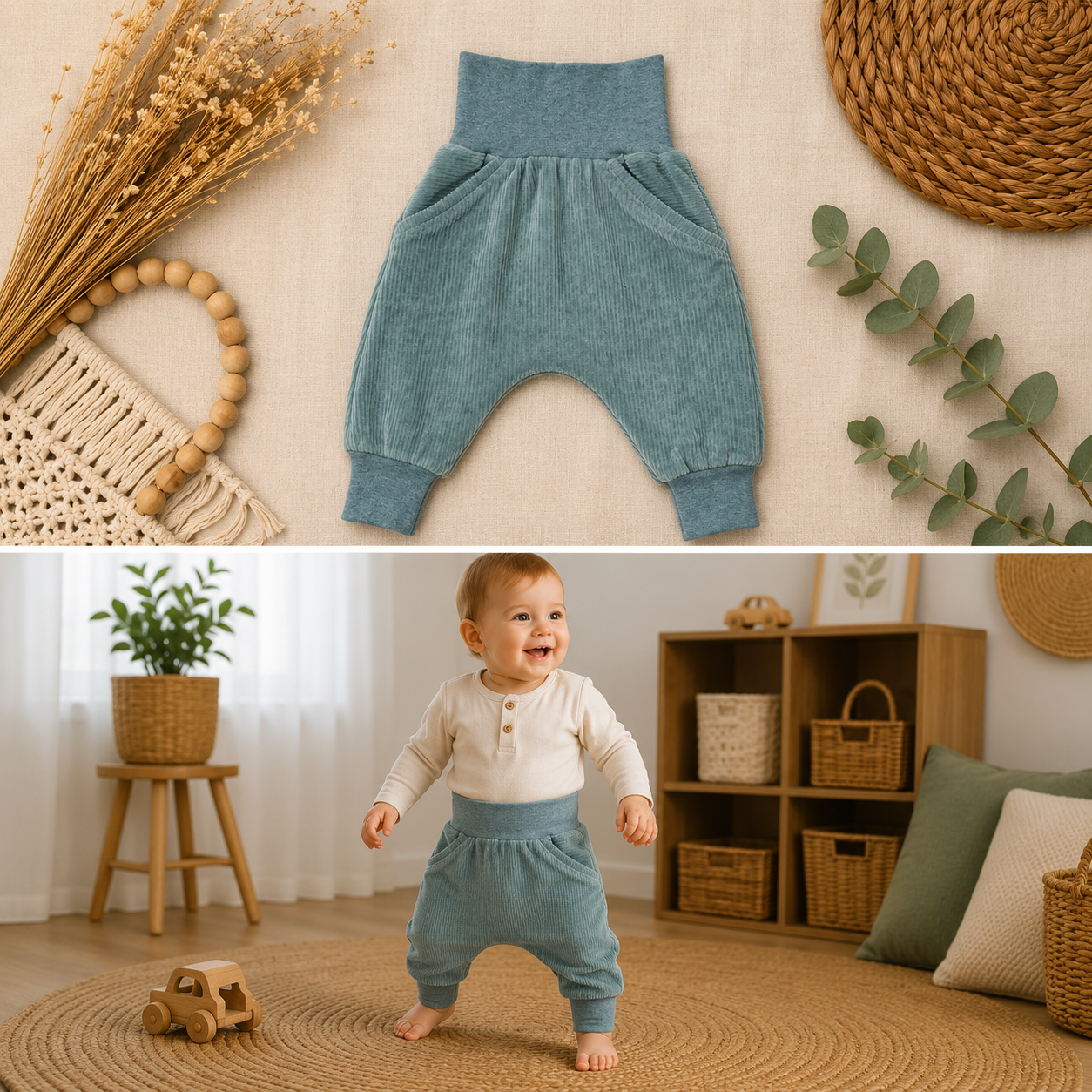Cordjersey Pumphose – verschiedene Farben