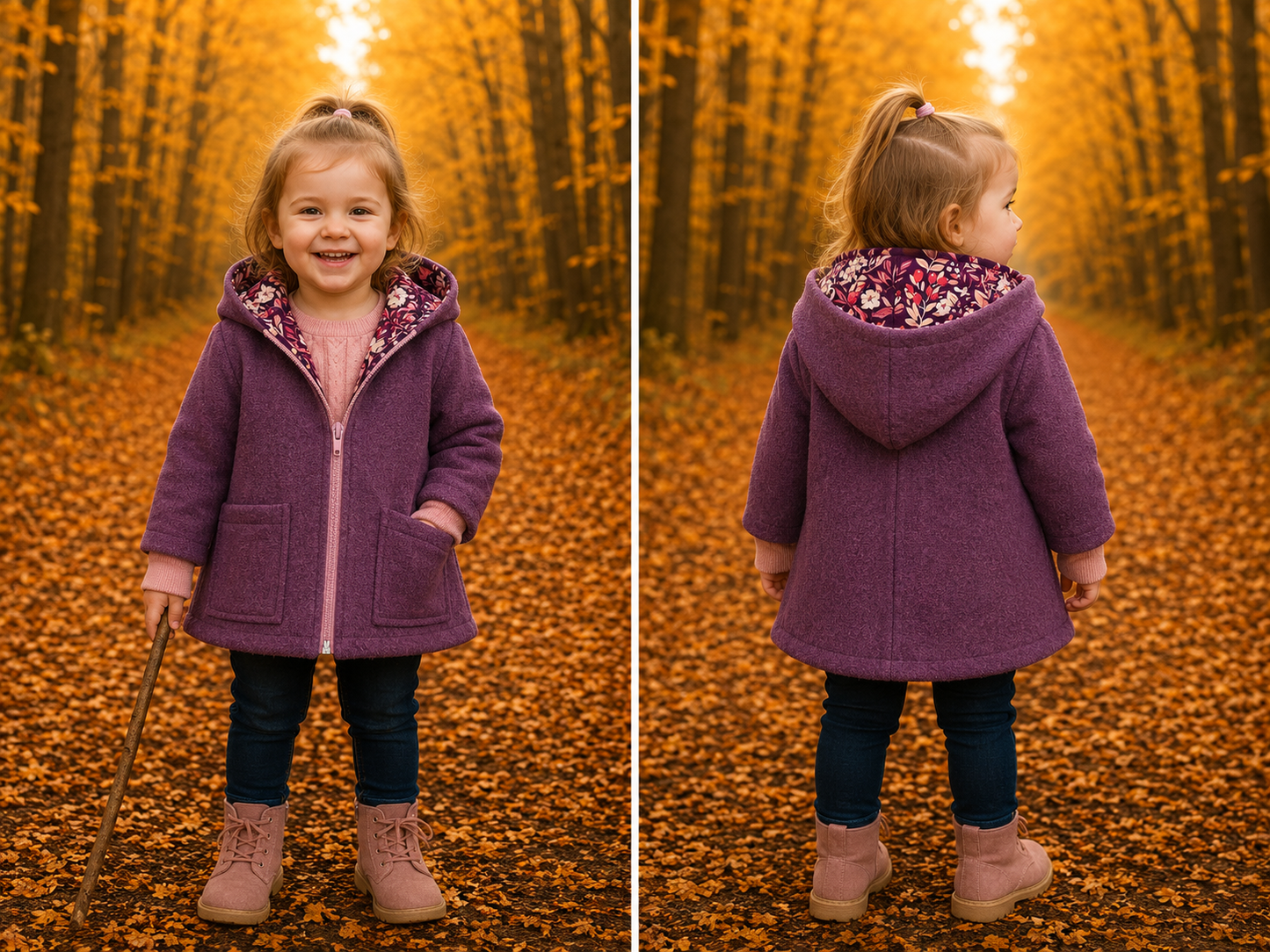 Wollwalk-Jacke verschiedene Farben – Warm, Bequem & Praktisch