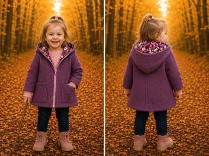 Wollwalk-Jacke verschiedene Farben – Warm, Bequem & Praktisch