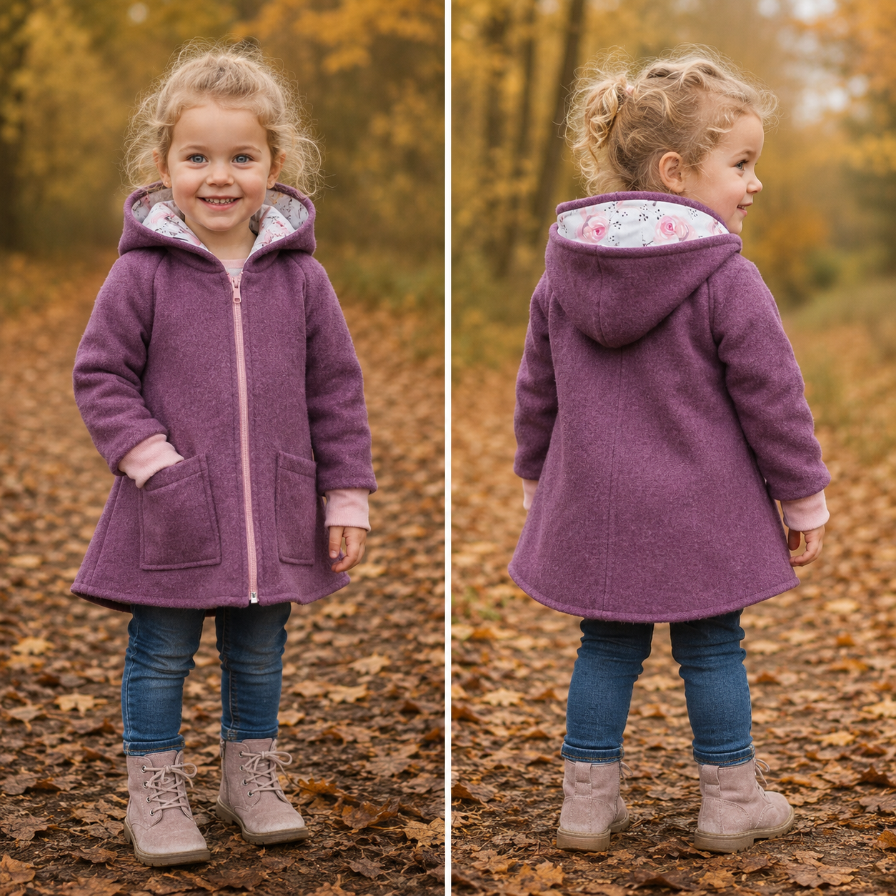 Wollwalk-Jacke verschiedene Farben – Warm, Bequem & Praktisch