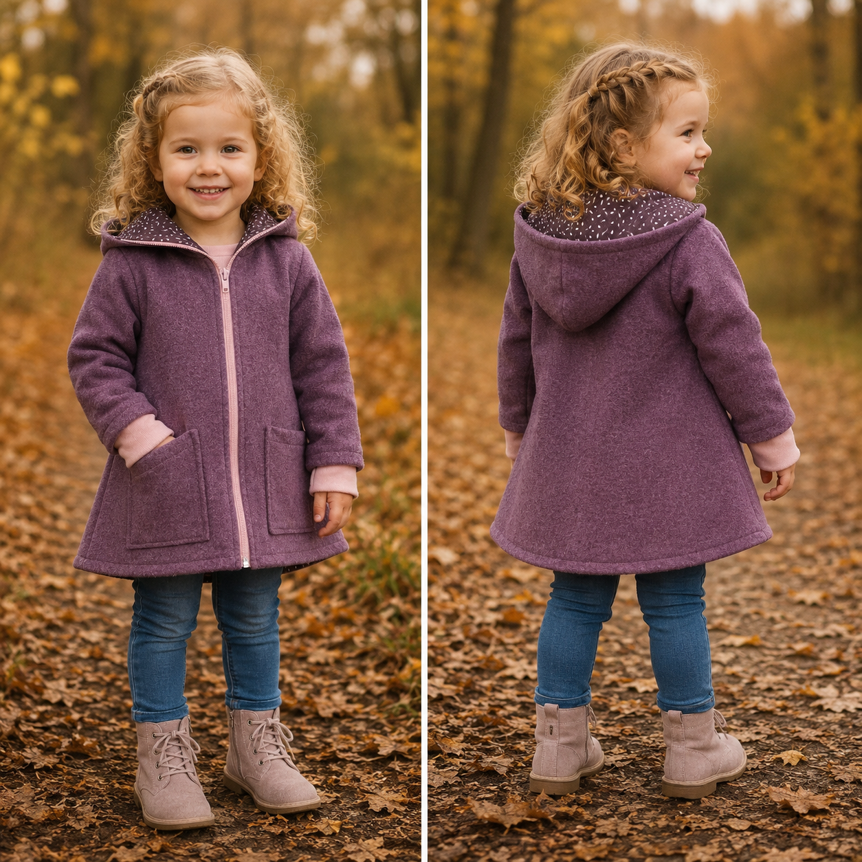 Wollwalk-Jacke verschiedene Farben – Warm, Bequem & Praktisch