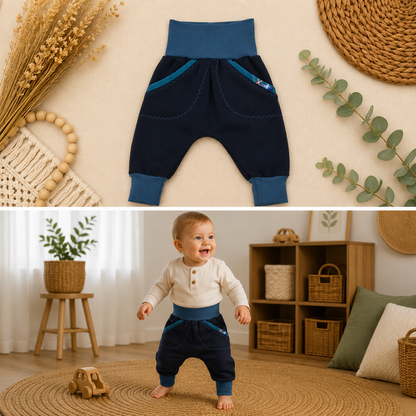 Pumphose schwarz Sweatstoff