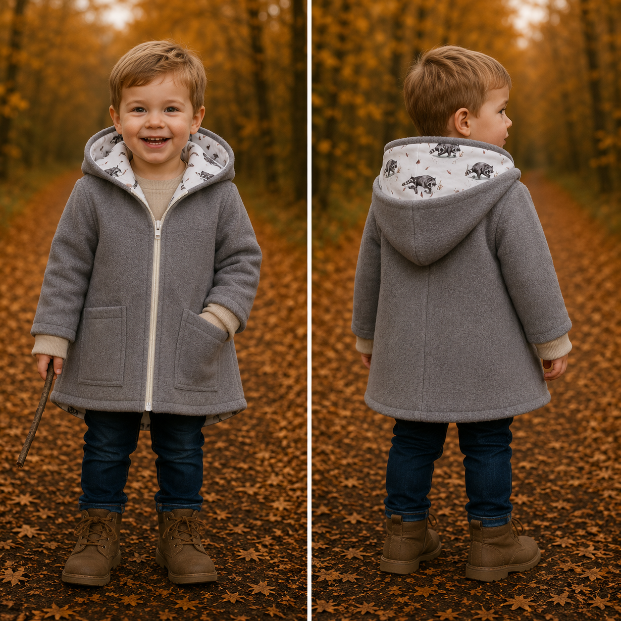 Wollwalk-Jacke verschiedene Farben – Warm, Bequem & Praktisch