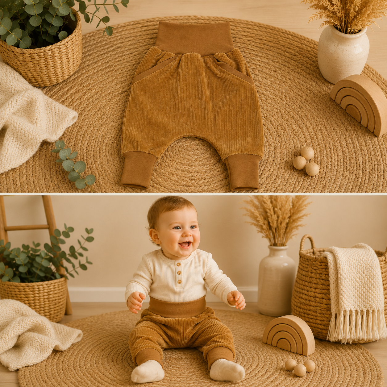Cordjersey Pumphose – verschiedene Farben