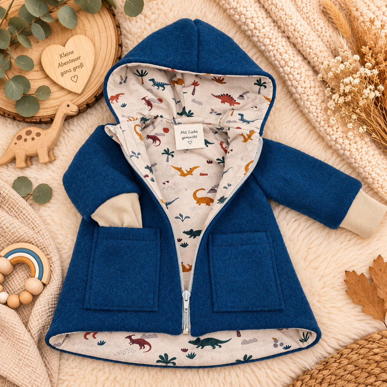 Wollwalk-Jacke verschiedene Farben – Warm, Bequem & Praktisch