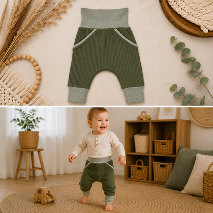 Pumphose aus Waffeljersey – verschiedene Farben