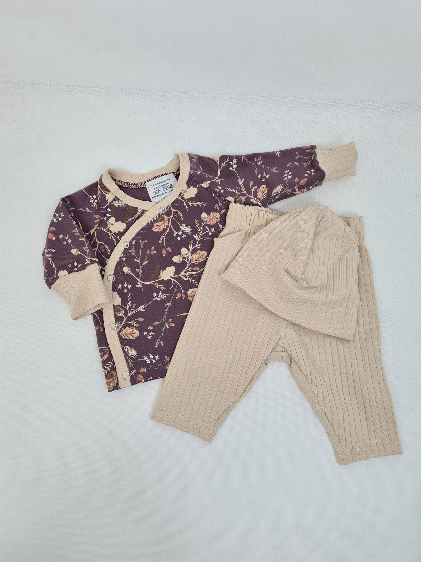 Baby-Set 3-tlg.– Wickeljacke, Leggings und Beanie - Zauberzwerge