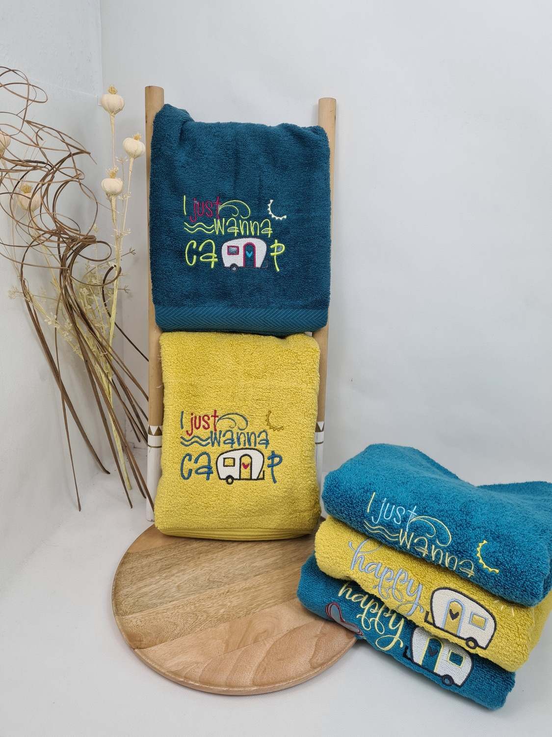 Handtuch für Campingfreunde 50x100 - individualisierbar - Zauberzwerge