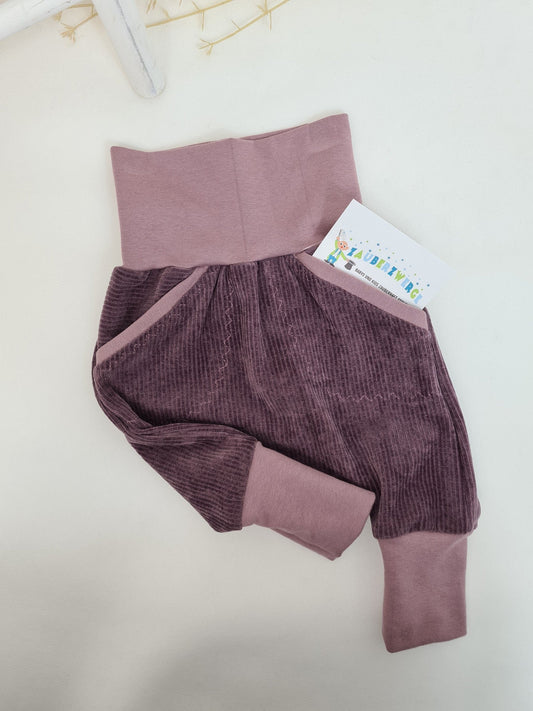 Pumphose Mauve Cordjersey - Zauberzwerge