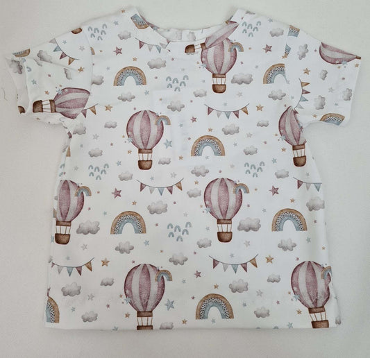 T-Shirt mit Ballonmotiv in Pastellfarben Größe 62-134 - Zauberzwerge