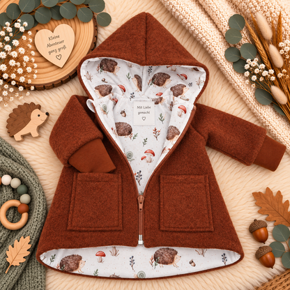 Wollwalk-Jacke verschiedene Farben – Warm, Bequem & Praktisch