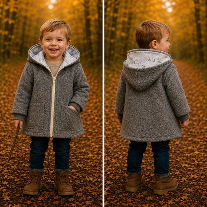 Wollwalk-Jacke verschiedene Farben – Warm, Bequem & Praktisch