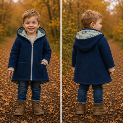 Wollwalk-Jacke verschiedene Farben – Warm, Bequem & Praktisch