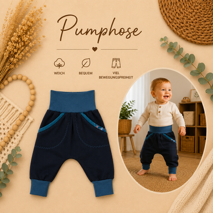 Pumphose schwarz Sweatstoff