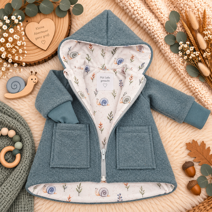 Wollwalk-Jacke verschiedene Farben – Warm, Bequem & Praktisch