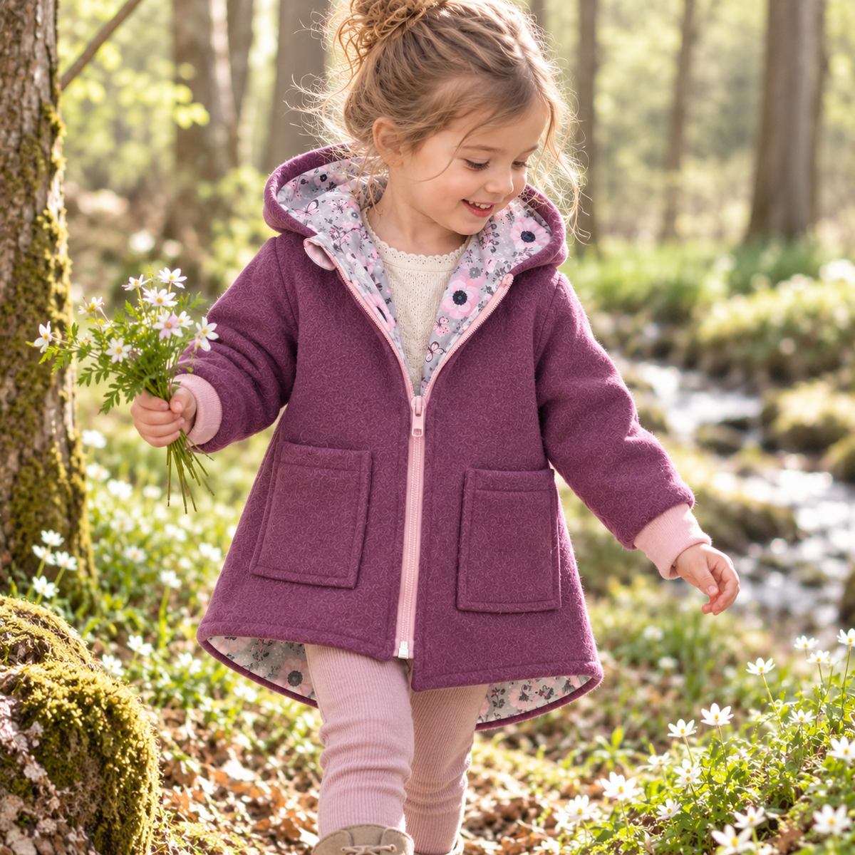 Wollwalk-Jacke verschiedene Farben – Warm, Bequem & Praktisch