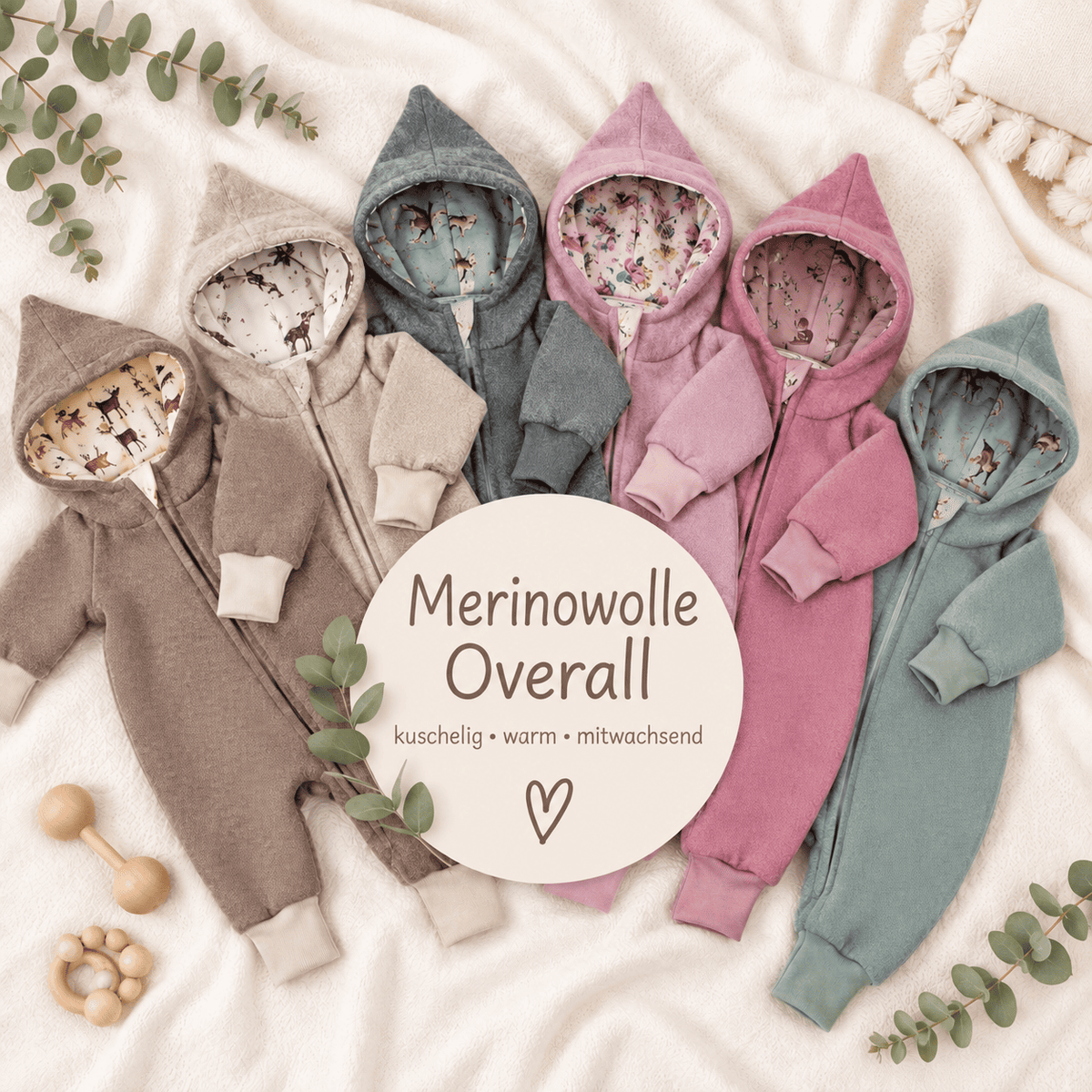Merino Wollwalk Overall – 100 % Schurwolle (mulesingfrei)