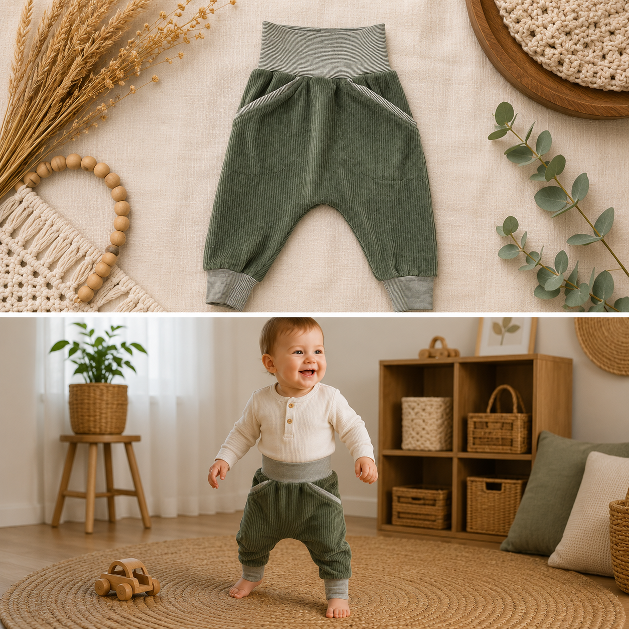Cordjersey Pumphose – verschiedene Farben
