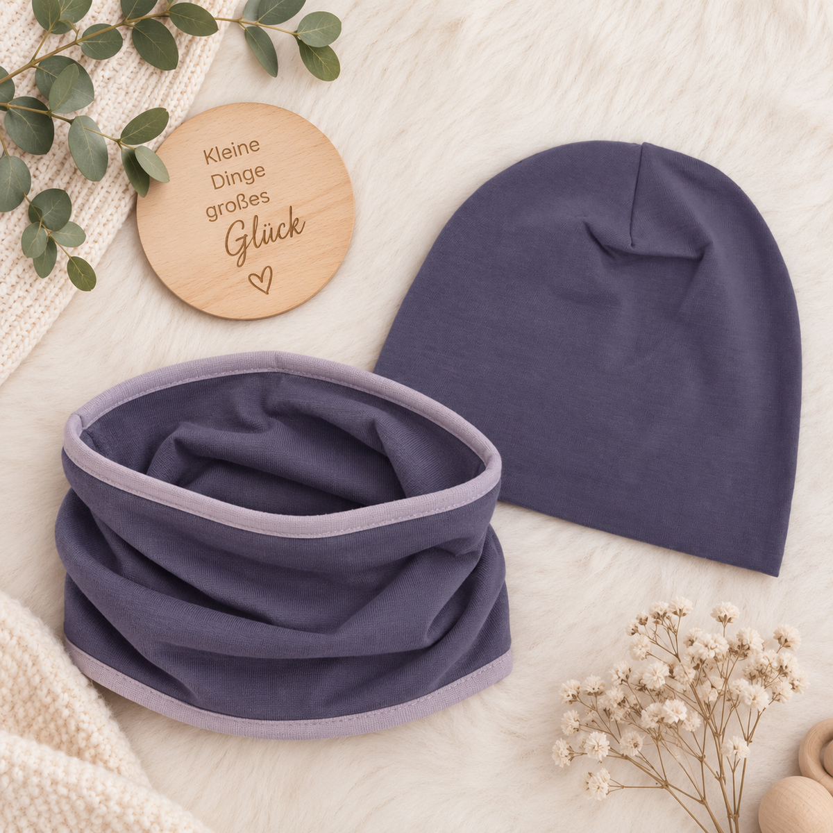Beanie & Loop Set – liebevoll handgemacht für kleine Lieblingsmenschen