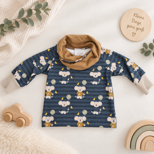 🐭 Zauberhaftes Maus-Abenteuer – gemütliches Sweatshirt mit Hoodie-Kragen