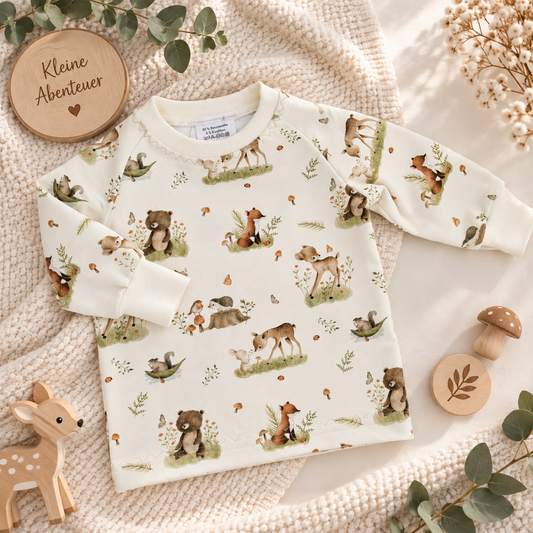 Hoodie mit niedlichen Waldtieren