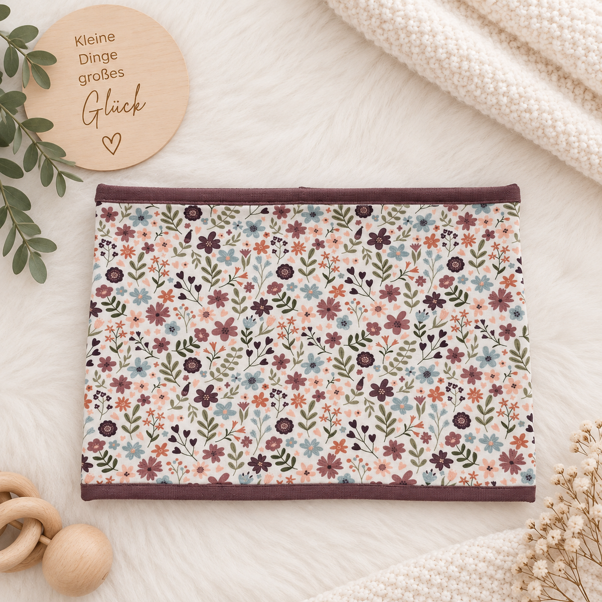Little Flower – Beanie & Loop Set - liebevoll handgemacht für kleine Lieblingsmenschen