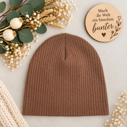 Kleiner Wohlfühlliebling – Beanie & Loop in Muscat ✨